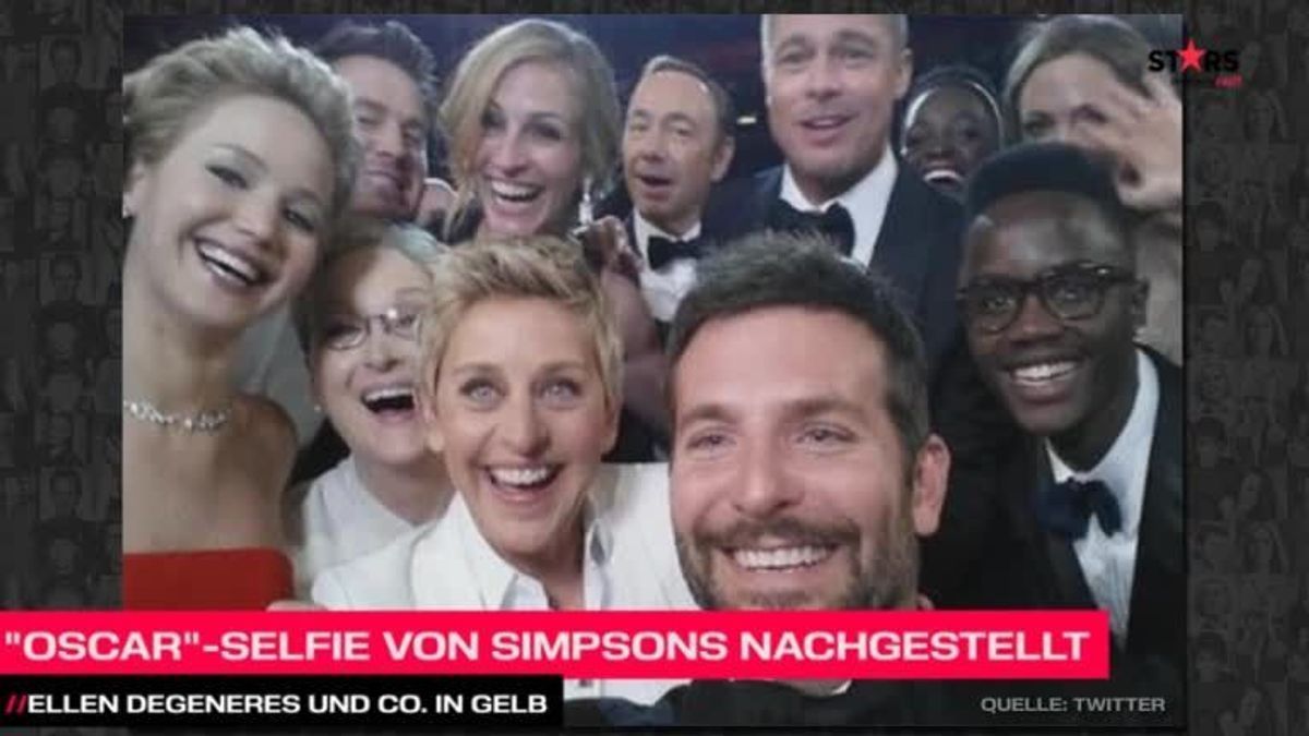 Simpsons stellen Ellen DeGeneres' Oscar ®-Selfie nach