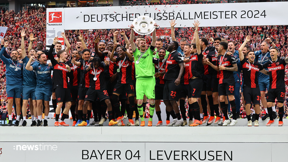Historischer Bundesliga-Sieg: Bayer Leverkusen wird Meister ohne Niederlage