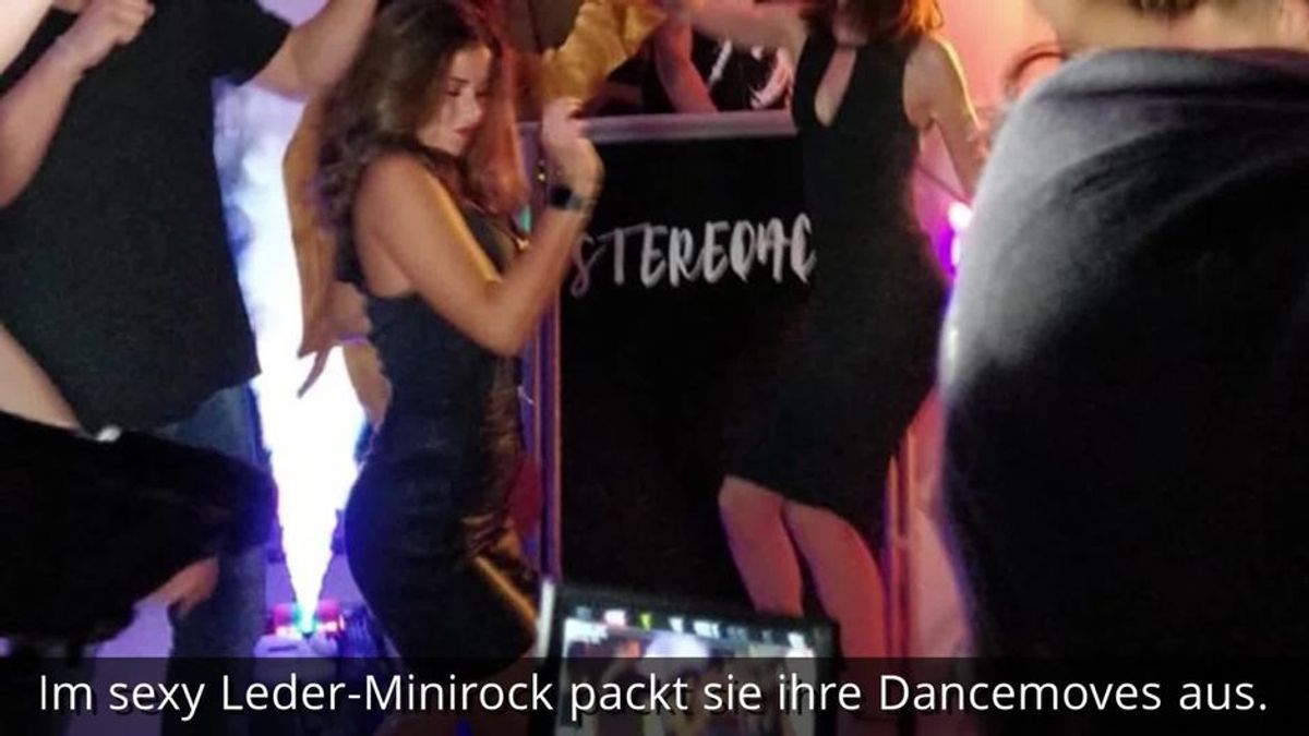 Sarah Lombardi: Heißer Tanz im sexy Mini-Lederrock