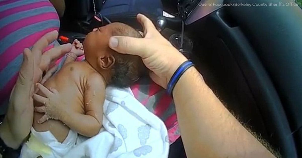 Fast erstickt: Polizist rettet zwölf Tage altem Baby das Leben