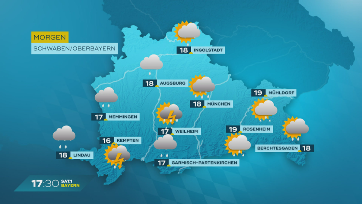 Das Bayern-Wetter vom 02.07.2024: Bewölkte Woche im Freistaat?