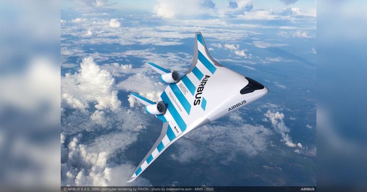 Neues Airbus-Flugzeug: Passagiere sitzen in den Flügeln