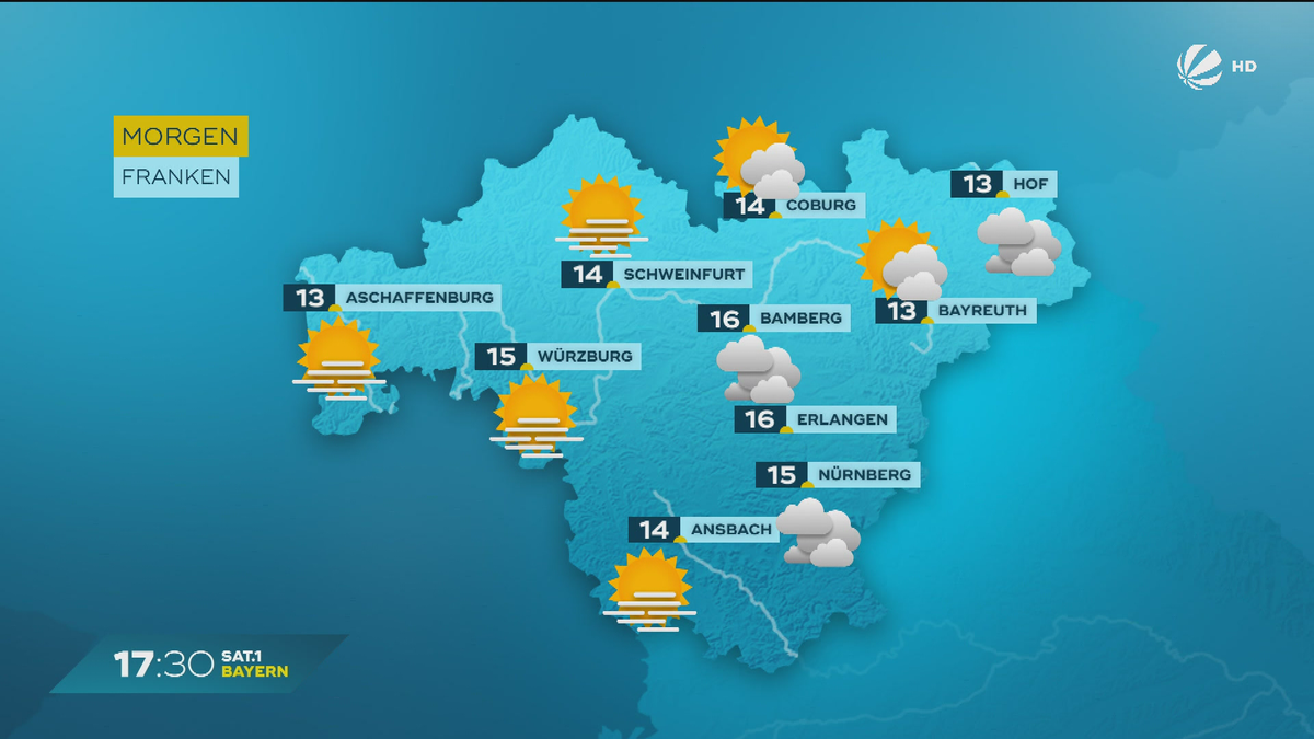 Das Bayern-Wetter vom 23.10.2024: Ruhiges Herbstwetter