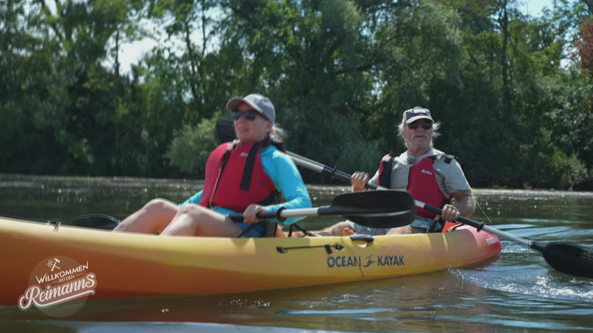 Konnys Kayak Crash-Kurs für sein Engelchen