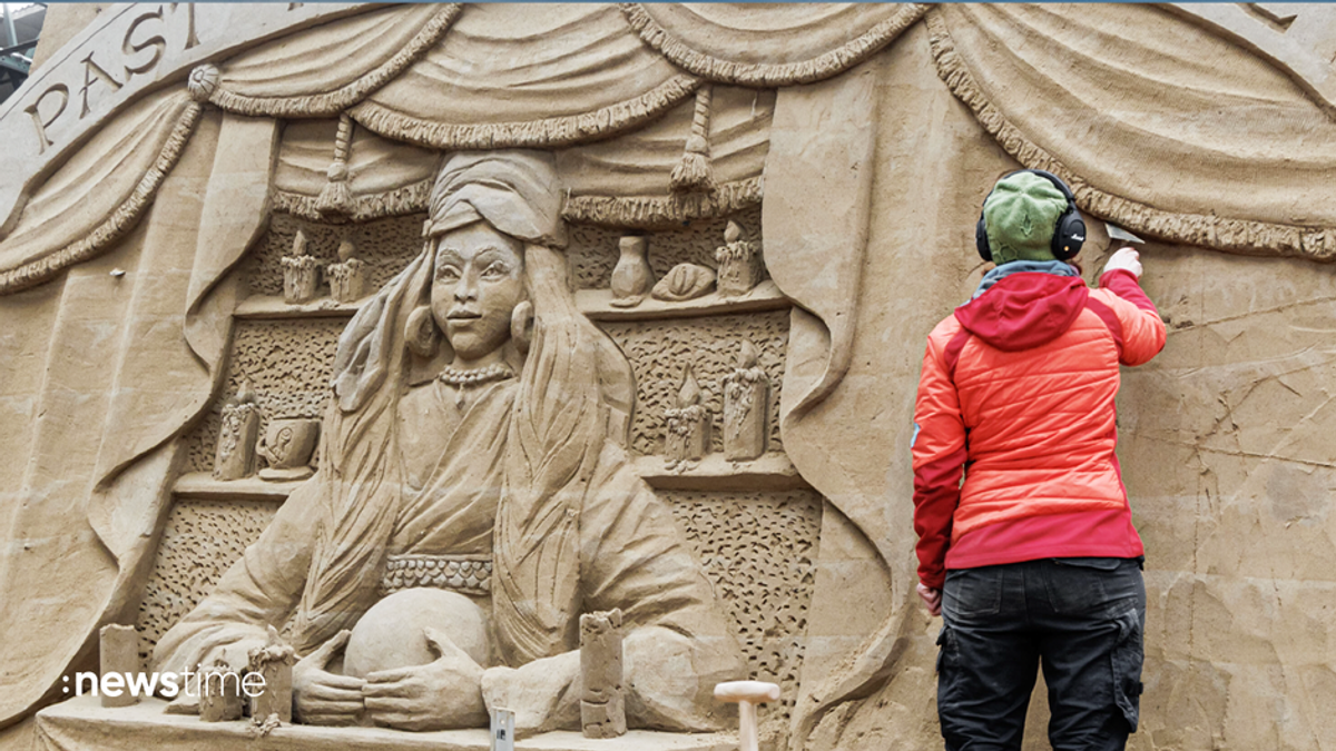 Zirkus und Magie: Sandskulpturen in Travemünde