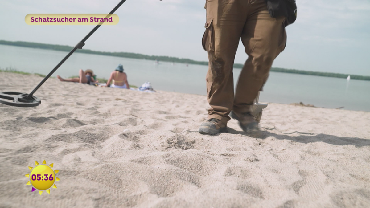 Schatzsucher am Strand