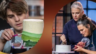 Trick 17: "Wenn die Buttercreme aussieht wie Dünnschiss - Heißluftföhn drauf!"
