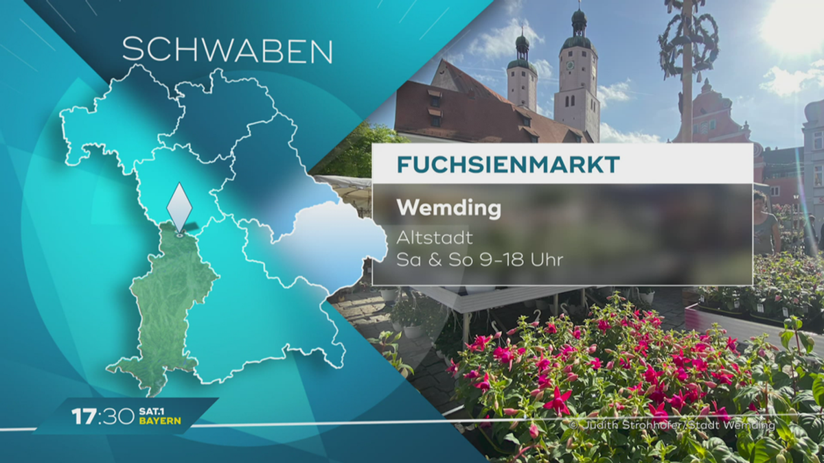 Mein Bayern erleben: Fuchsienmarkt bis Stadtstrand