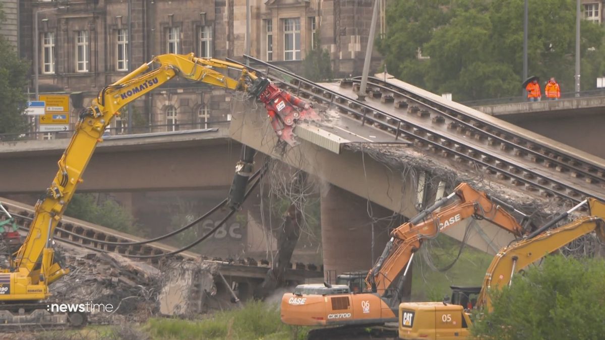 Sorge vor Hochwasser: Eingestürzte Carolabrücke könnte die Elbe verstopfen