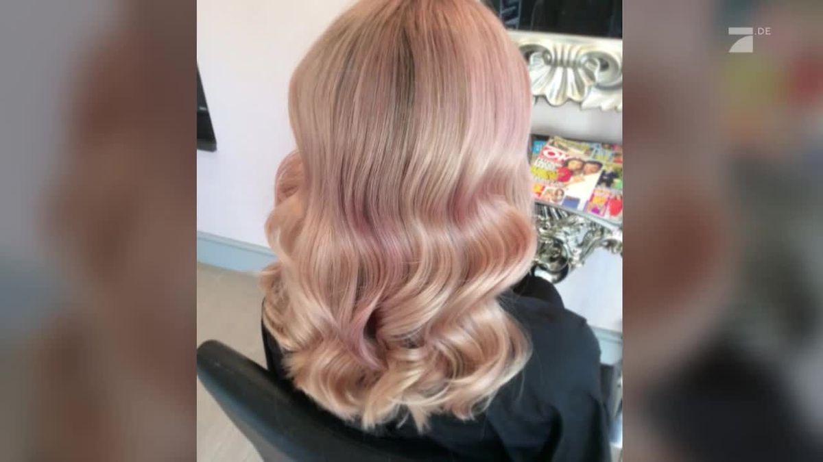 Rosegold-Blond: Diesen tollen Nebeneffekt hat die Trend-Haarfarbe