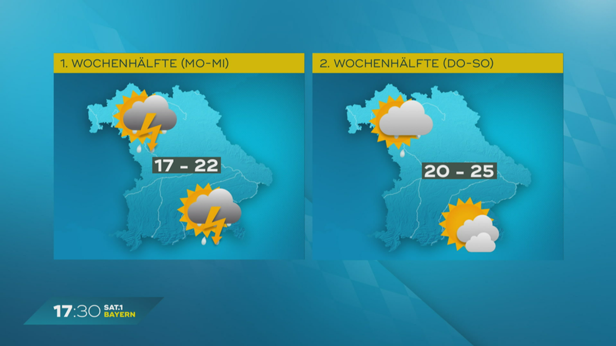 Das Bayern-Wetter vom 23.05.2024: Gewitter im Freistaat?