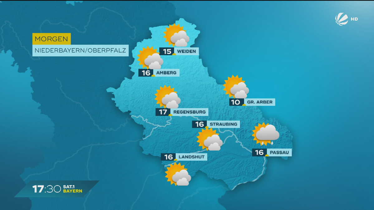 Das Bayern-Wetter vom 16.05.2025: Sonne- und Wolken-Mix