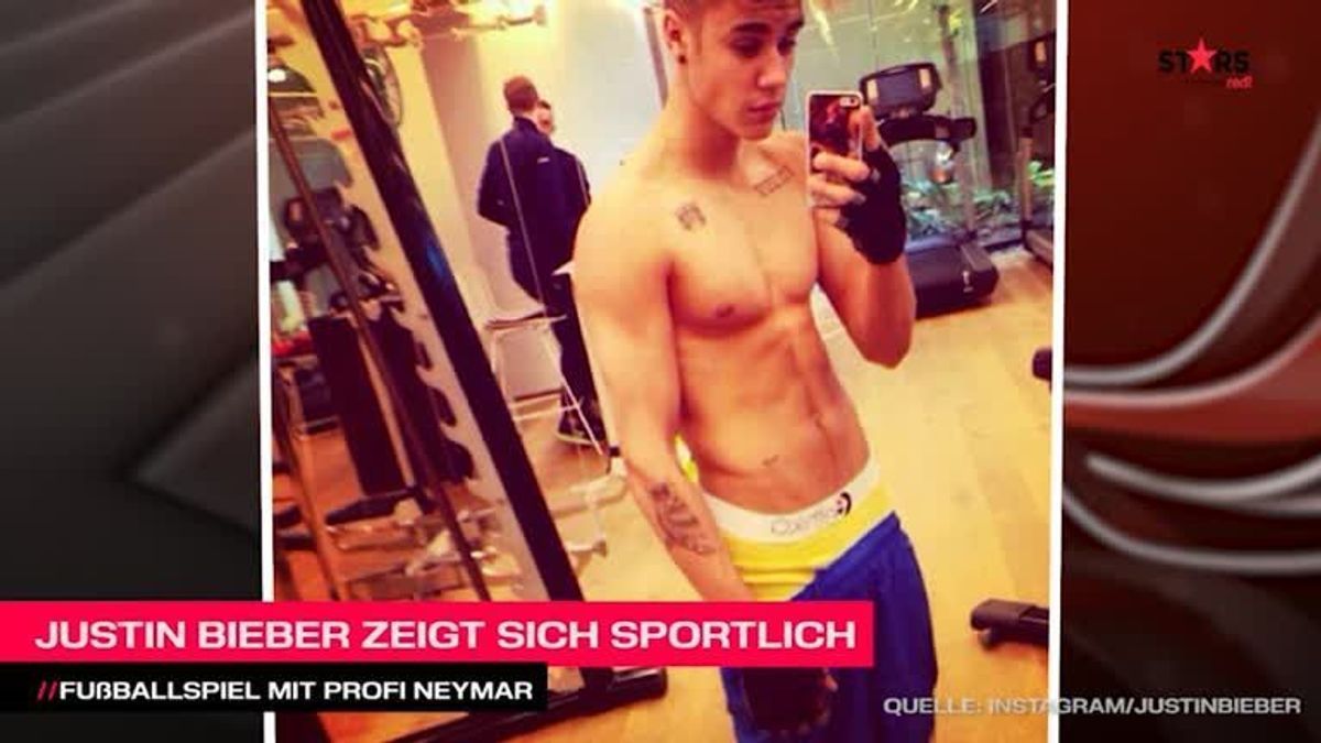 Justin Bieber zeigt sich von seiner sportlichen Seite