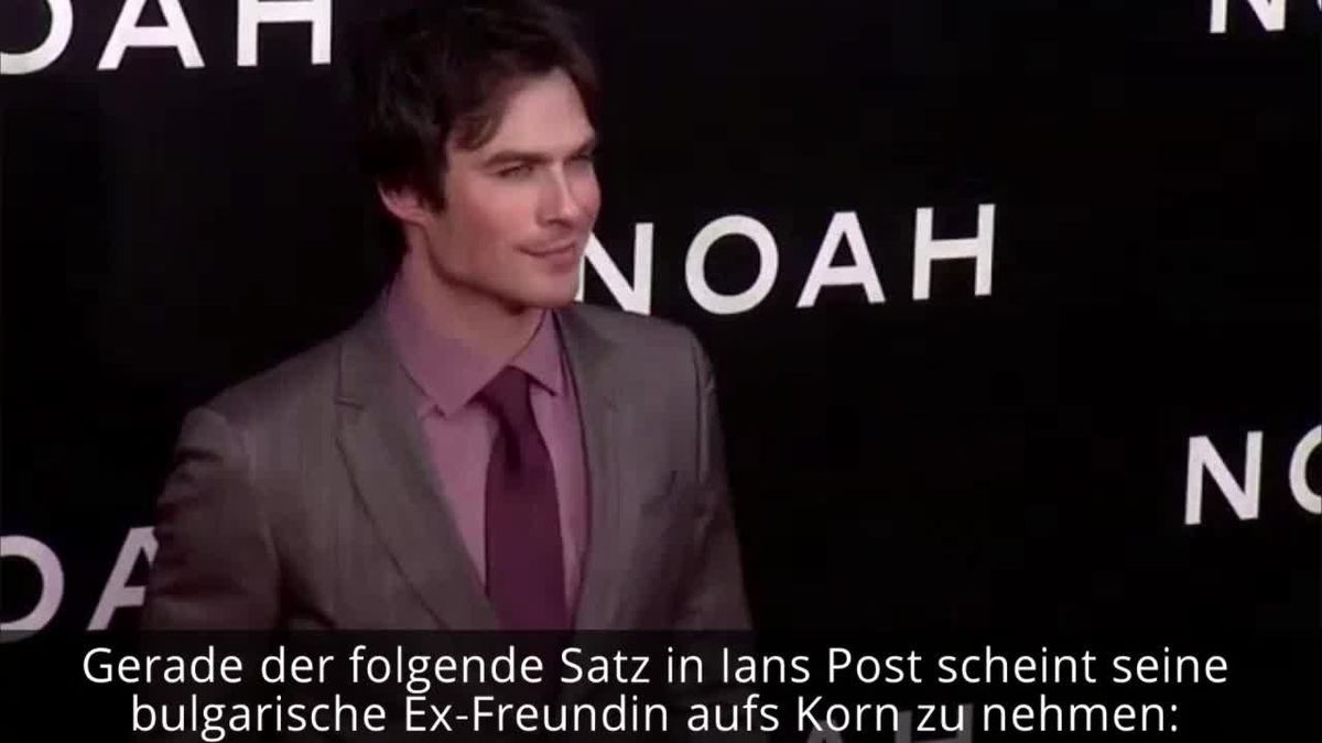 Ian Somerhalder: Angriff auf seine Ex? Dieser Post muss Nina Dobrev hart treffen