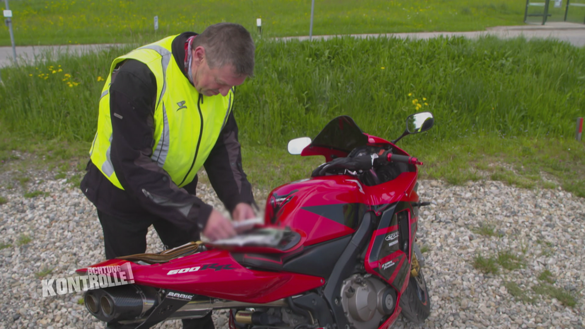 Motorradkontrolle am Chiemsee