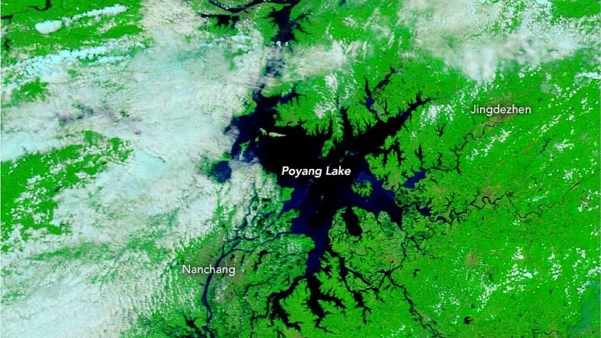 Mysteriöser See taucht auf Satellitenbildern auf - und verschwindet wieder