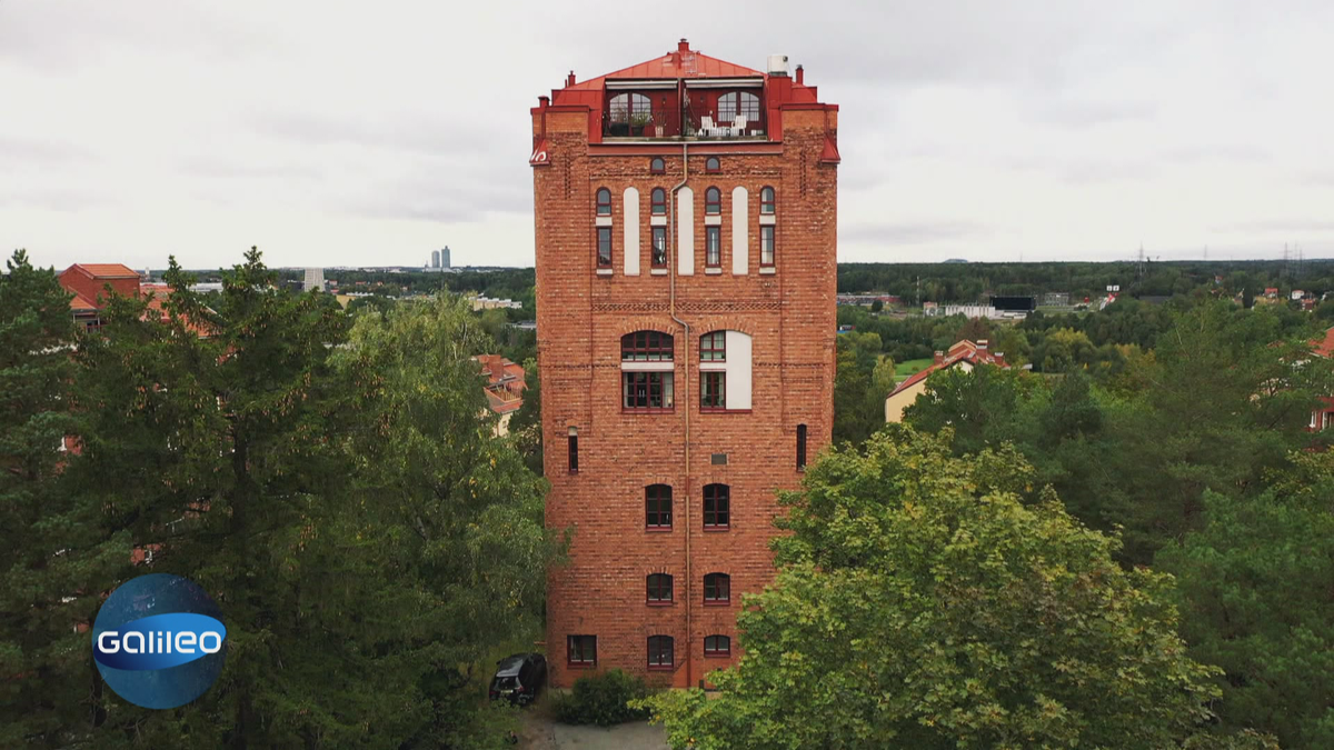 Vom Wasserturm zum Wohnhaus: So leben die Bewohner des 25m hohen Turms