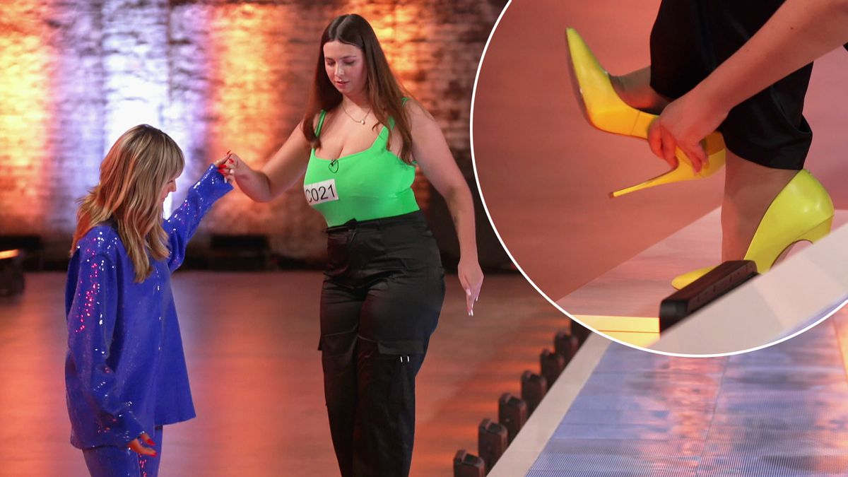 Nach Wackel-Walk: Heidi Klum leiht GNTM-Bewerberin ihre Schuhe