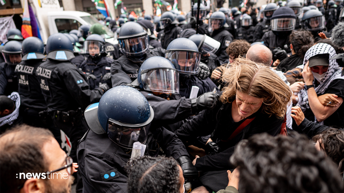 Verletzte Polizisten bei Demo in Berlin
