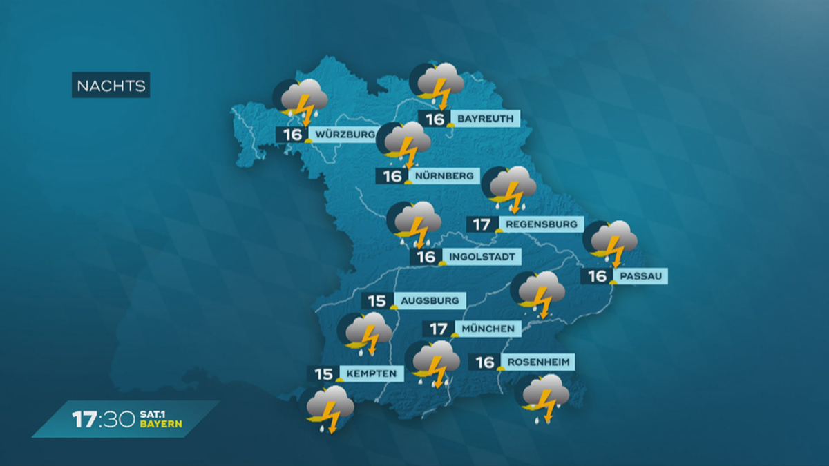 Das Bayern-Wetter vom 07.08.2024: Wolken und Gewitter im Freistaat