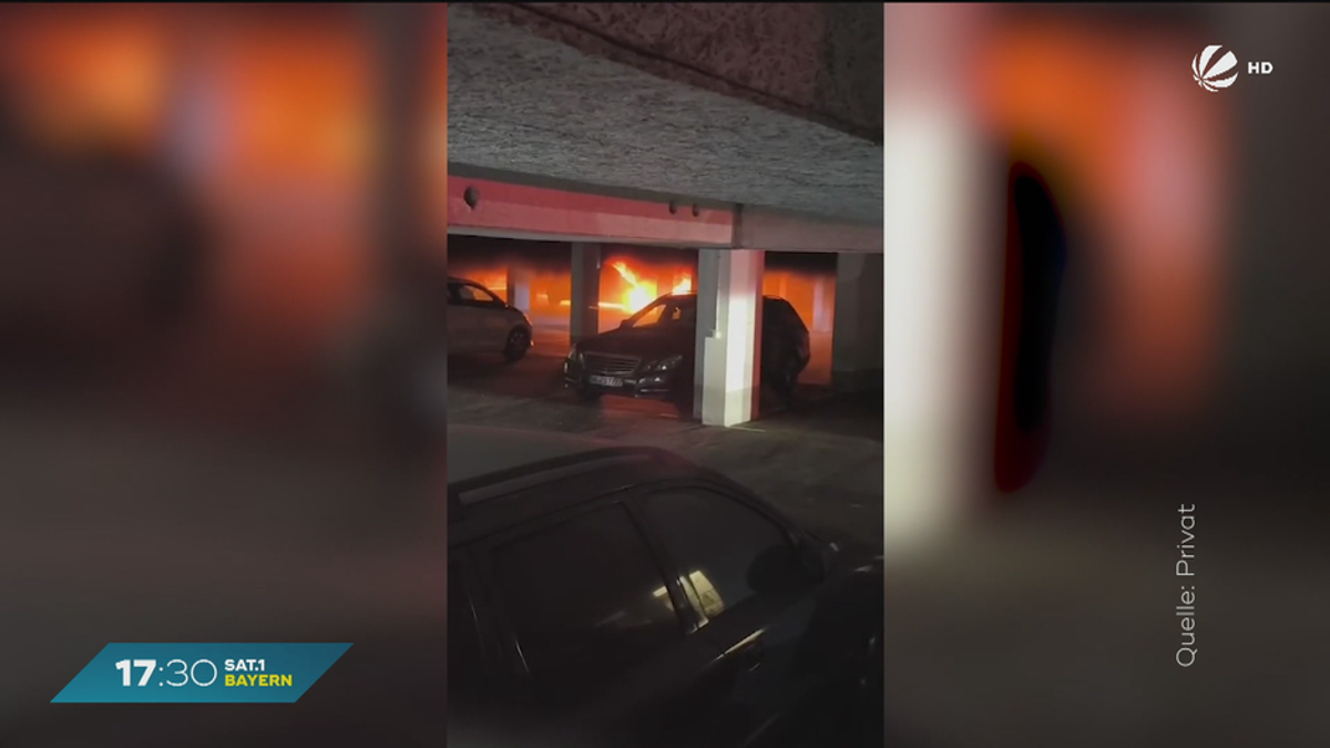 Sechs Autos ausgebrannt: Feuer in Würzburger Tiefgarage