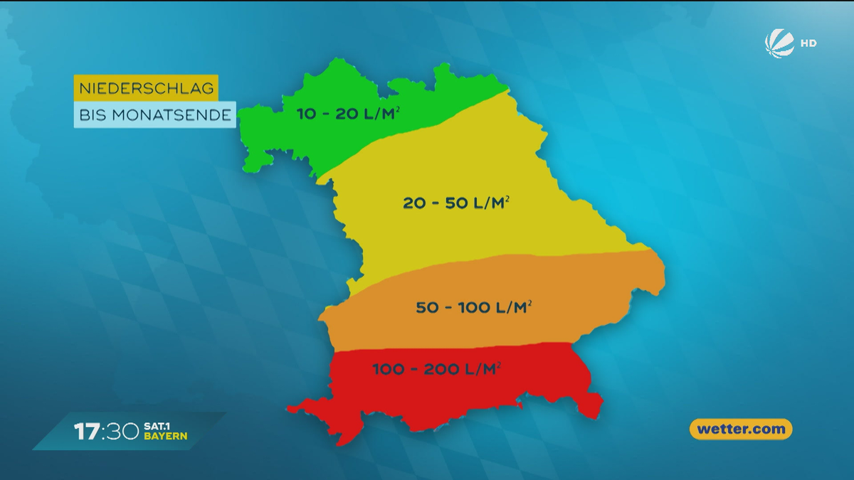 Das Bayern-Wetter vom 24.07.2025: Wolken und Regen über Bayern