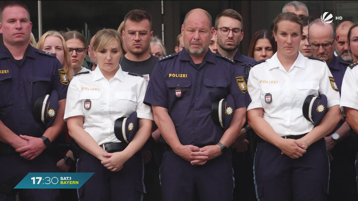 Schweigeminute für getöteten Polizisten: Gedenken an Simon B. auch in Würzburg