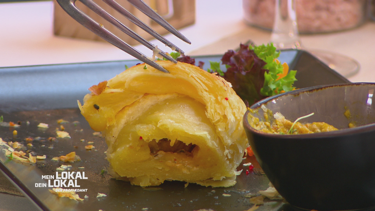Croissant mit Garnele - "Der Teig ist noch roh!"