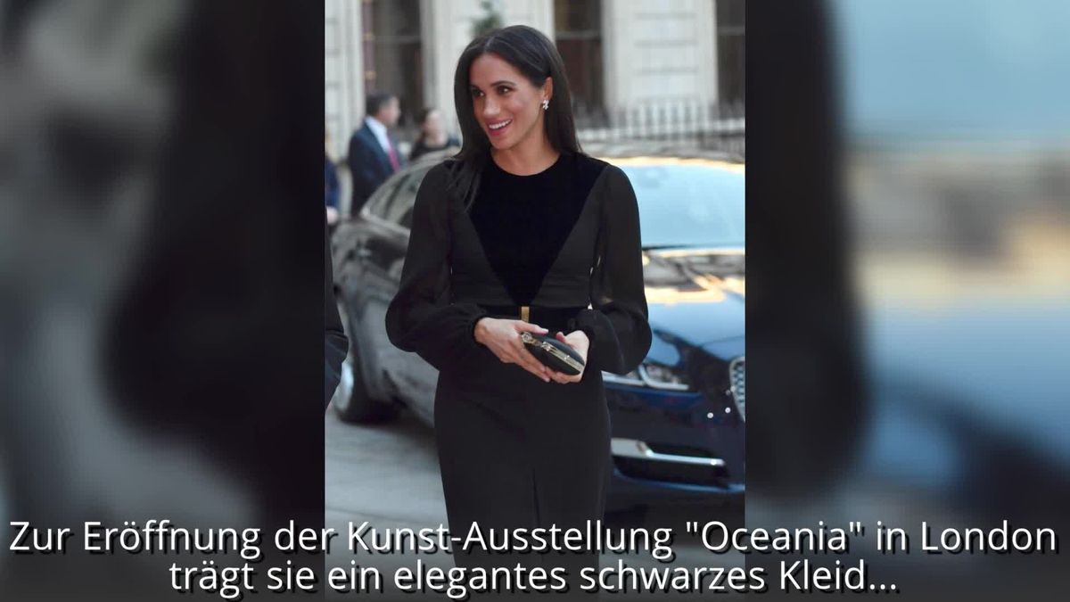 Erster Solo-Auftritt von Herzogin Meghan - und dieses Outfit zeigt ziemlich viel Bein