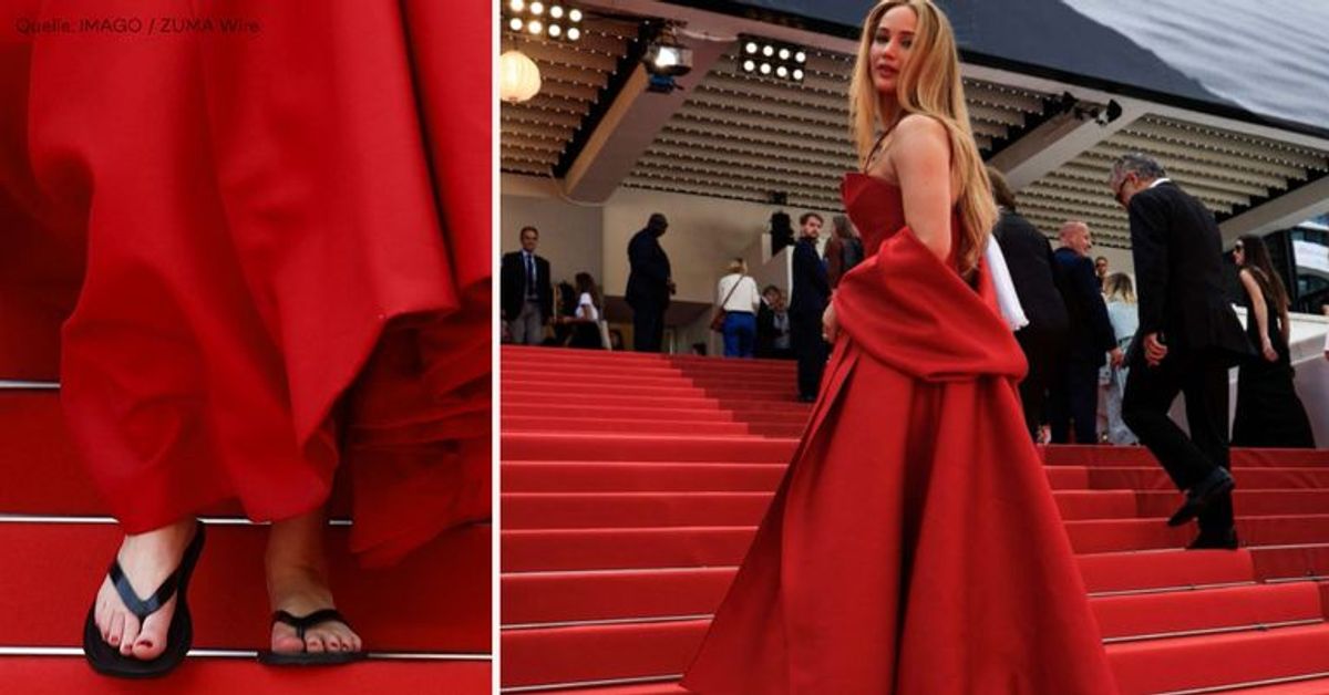 Bequemlichkeit statt Glamour: Mega-Star mit Flip-Flops auf dem roten Teppich