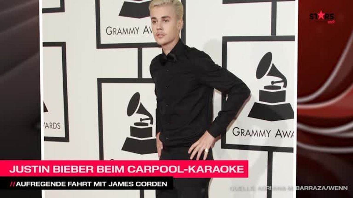 Grammys 2016: Justin Bieber im Carpool-Karaoke zur Verleihung