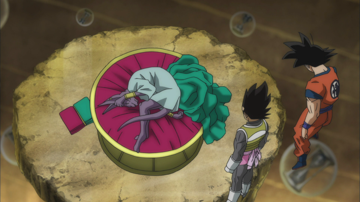 Jetzt bin ich auch da! Das Training auf Beerus' Planeten kann losgehen!