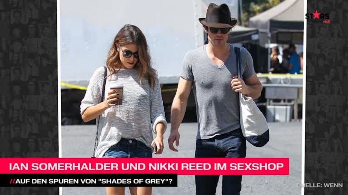 Ian Somerhalder und Nikki Reed kaufen Sexshop halb leer