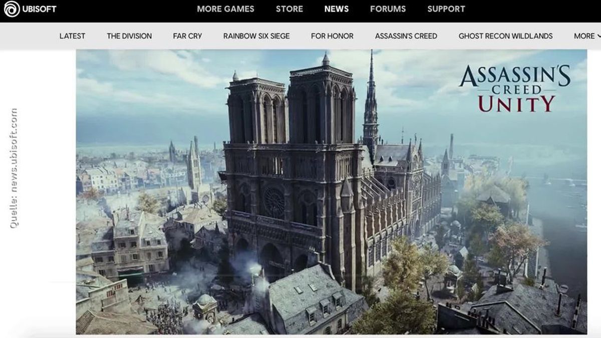 Computerspiel Assassin's Creed könnte beim Wiederaufbau von Notre-Dame helfen