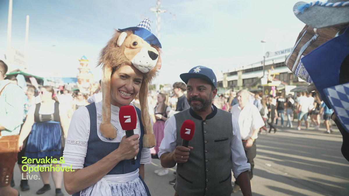 Linda Zervakis auf dem Oktoberfest