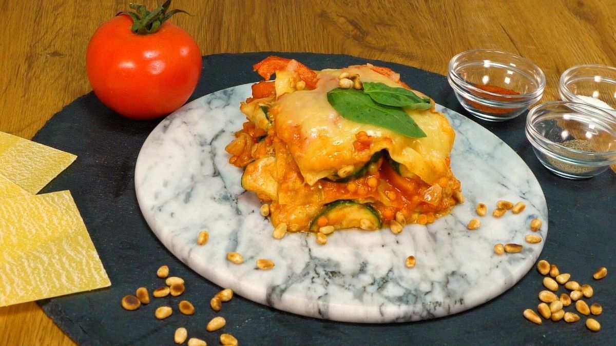 Rezept: Vegane Linsen-Lasagne