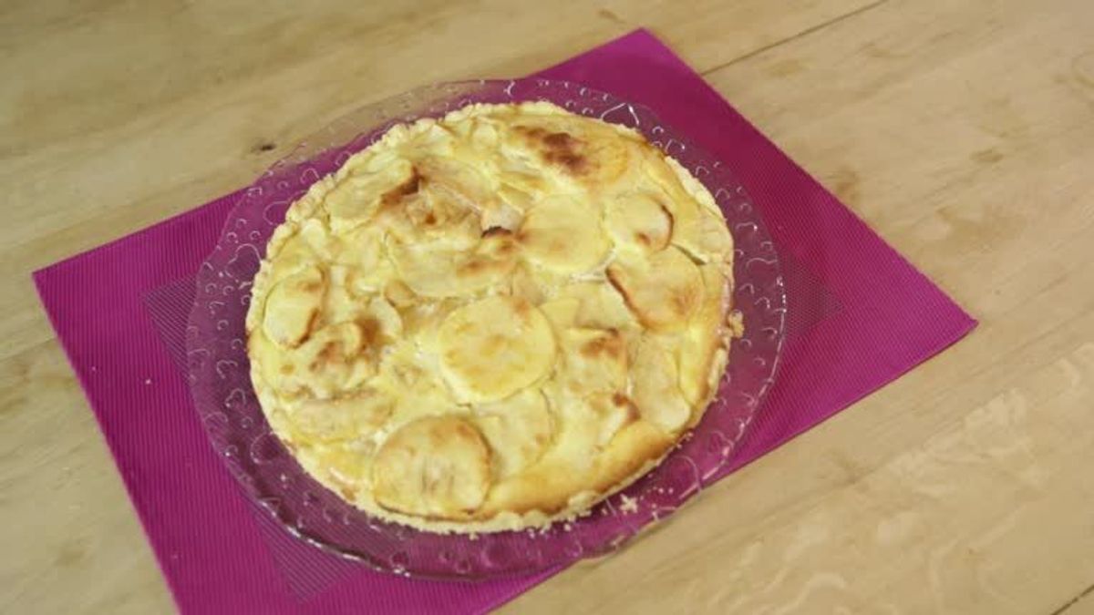 Apfelkuchen mit Marzipan: Das Rezept zum Nachbacken