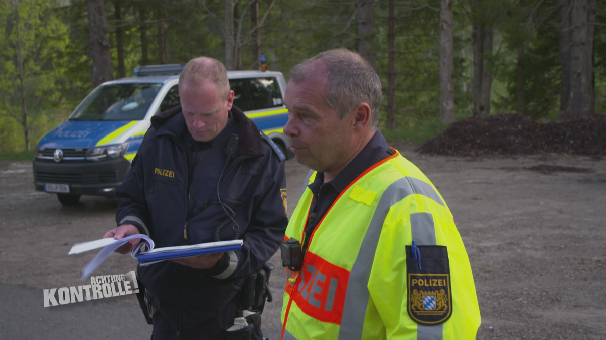 Übermütiger Motorradfahrer - Motorradkontrolle Sudelfeld