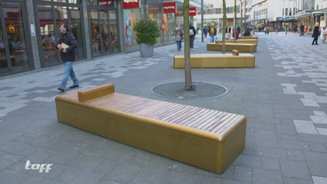 Goldene Bänke in Wuppertal sorgen für Ärger