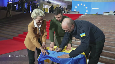 Von der Leyen in Kiew: "Zukunft unseres Kontinents wird genau hier entscheiden"