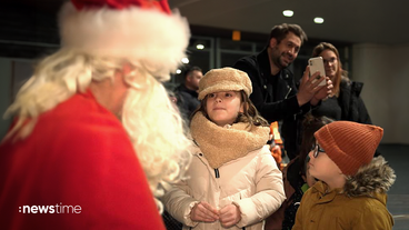 Nikolaus zu Besuch im Klinikum in Traunstein