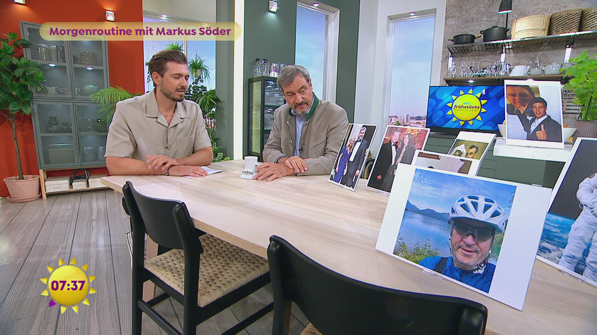 Morgenroutine mit Markus Söder