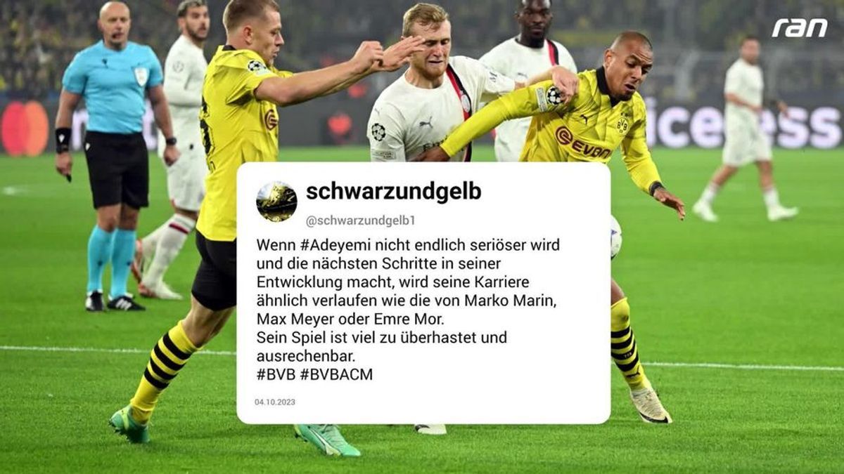 "Adeyemi auf den Spuren von Emre Mor": Die Netzreaktionen zu BVB vs. Milan
