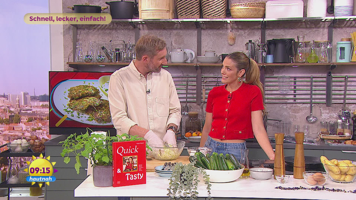 Zucchini-Puffer mit Viviane Geppert