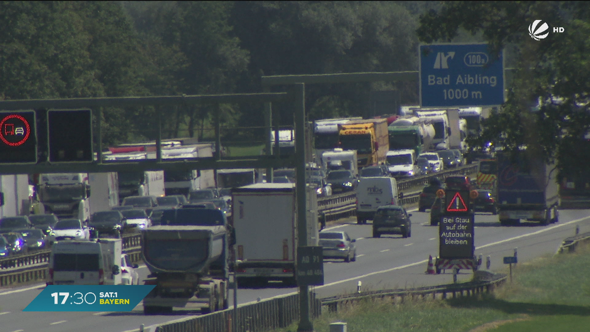 Stau-Bilanz zum Ferienende: Über 9.000 Stunden Stau auf Bayerns Autobahnen