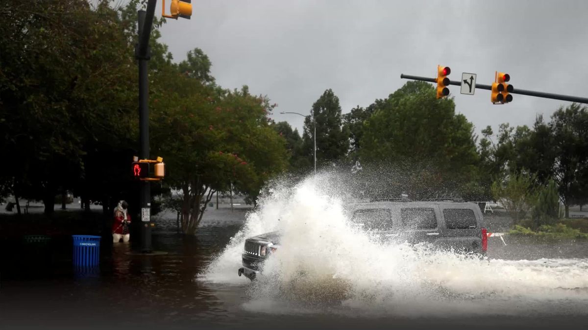 Hurrikan "Florence" ist an US-Küste angekommen - die ersten Bilder