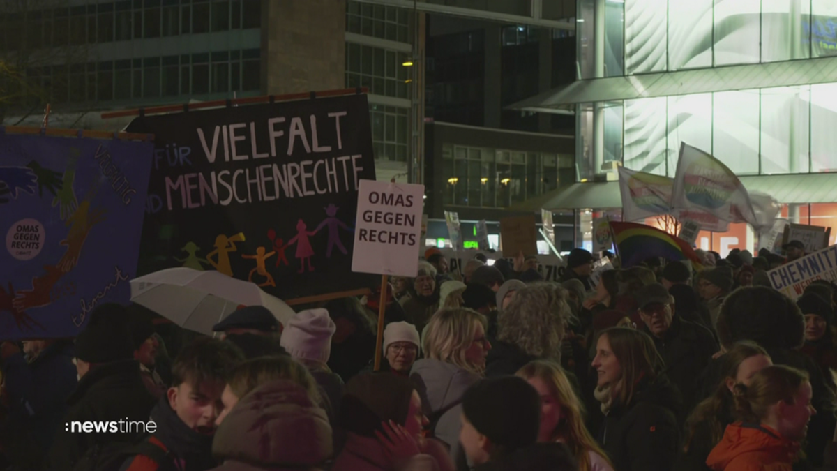 Trotz Sorge um Sicherheit: Demonstrationen gegen rechts in Chemnitz 