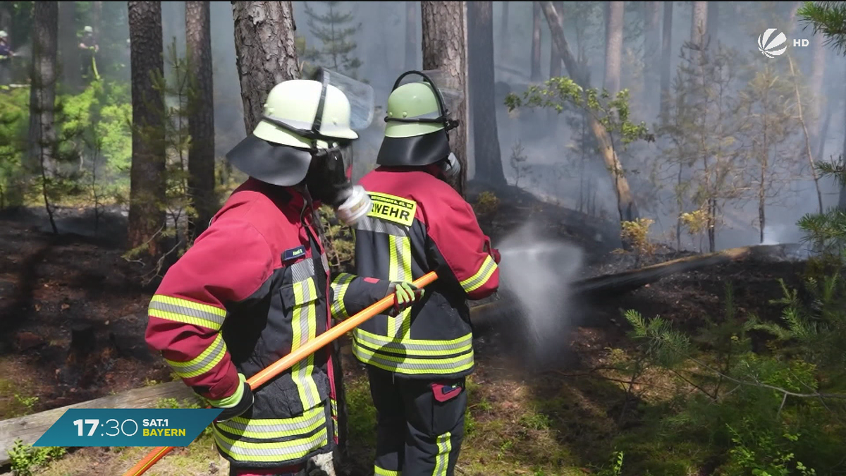 Waldbrand in Mittelfranken: Feuer nach stundenlangem Einsatz unter Kontrolle