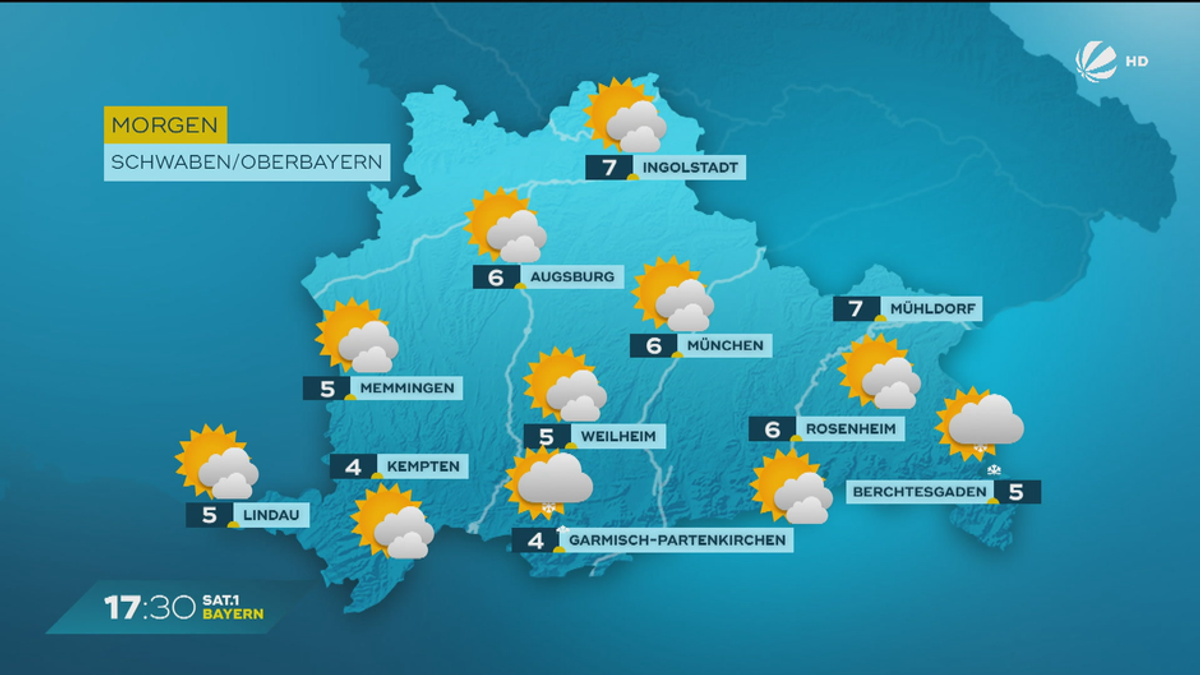 Das Bayern-Wetter vom 28.02.2025: Sonnig, aber kühl