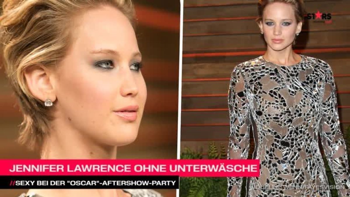 Jennifer Lawrence: Ohne Unterwäsche zur Oscar ®-Party